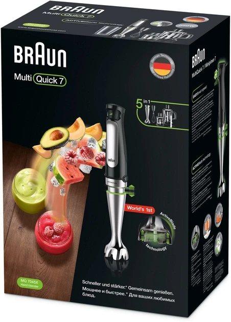 Занурюваний блендер Braun MultiQuick 7 MQ 7045X  Фото №9