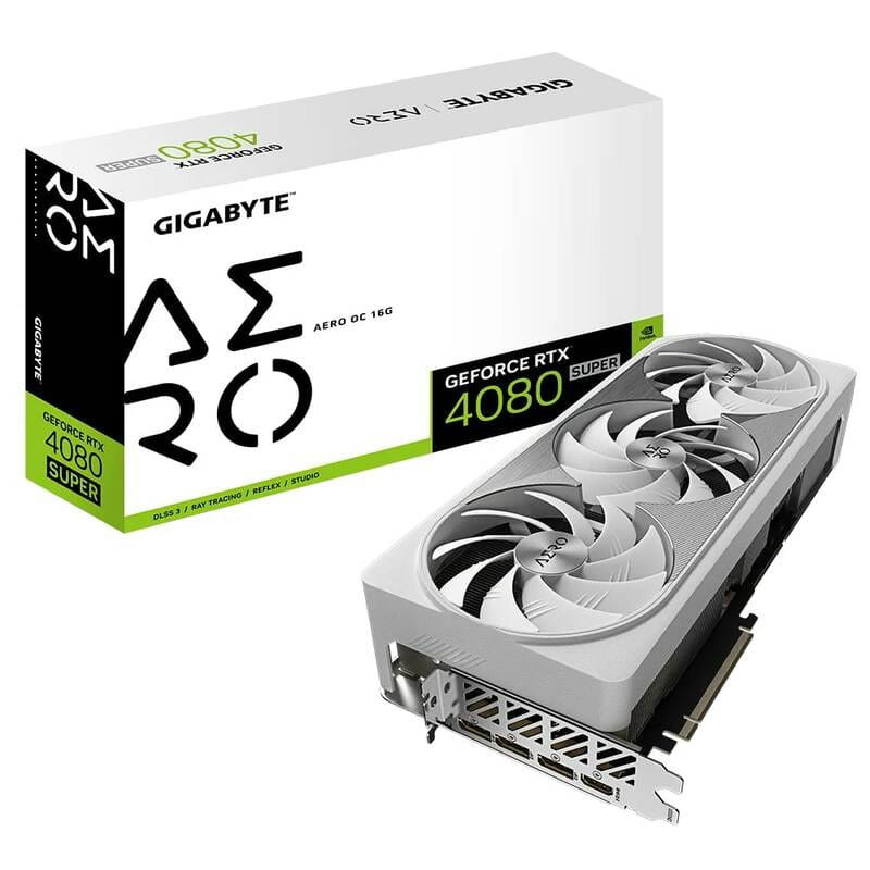 Відеокарта GIGABYTE GeForce RTX 4080 SUPER AERO OC 16G (GV-N408SAERO OC-16GD)  Фото №3