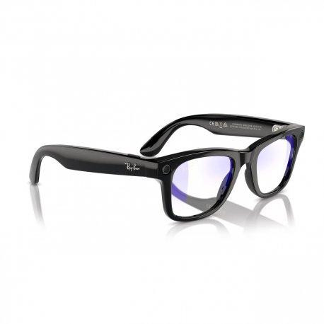 Смарт-очки Ray-Ban Смарт-очки Meta Wayfarer Shiny Black Frame Clear Lenses (RW4006 601/SB 50-22)  Фото №2