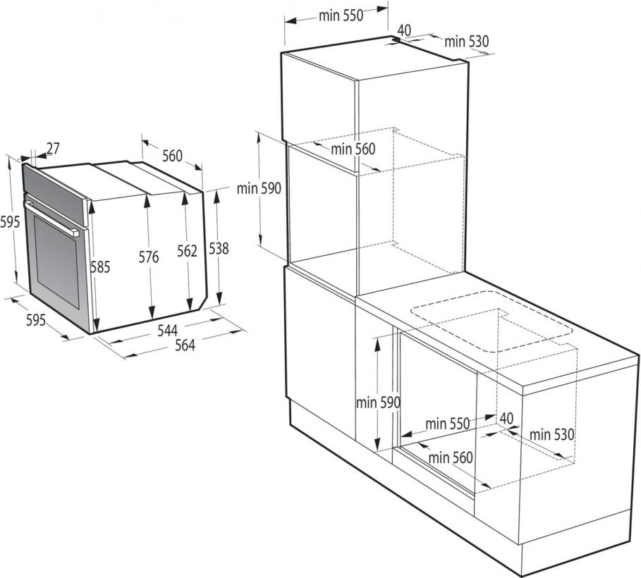 Духова шафа електрична Gorenje BO6735E02X  Фото №5