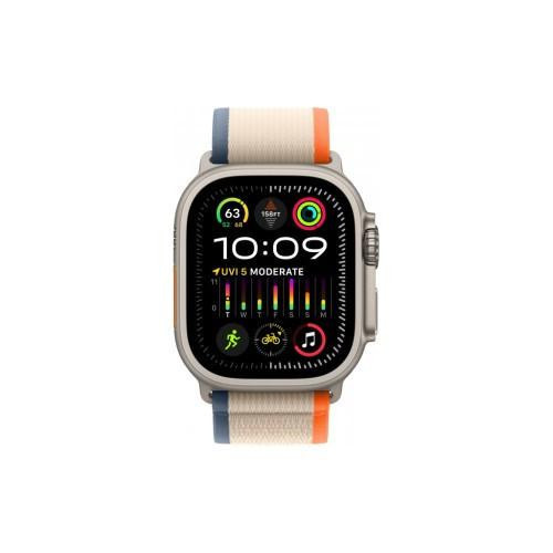 Смарт-часы Apple Watch Ultra 2 GPS + Cellular 49mm Titanium Case с Orange/Beige Trail Loop - S/M (MRF13)