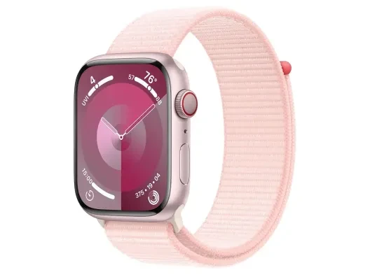 Смарт-годинник Apple Watch Series 9 GPS + Cellular 45mm Pink Alu. Case w. Light Pink Sport Loop (MRMM3)  Фото №2