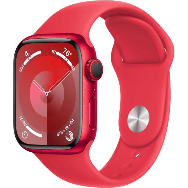 Смарт-годинник Apple Watch Series 9 GPS + Cellular 45mm PRODUCT RED Alu. Case w. PRODUCT RED S. Band - S/M (MRYE3)  Фото №0