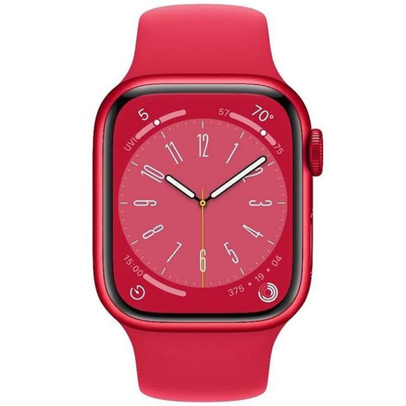 Смарт-годинник Apple Watch Series 8 GPS 45mm PRODUCT RED Aluminum Case w. PRODUCT RED S. Band (MNP43)  Фото №0