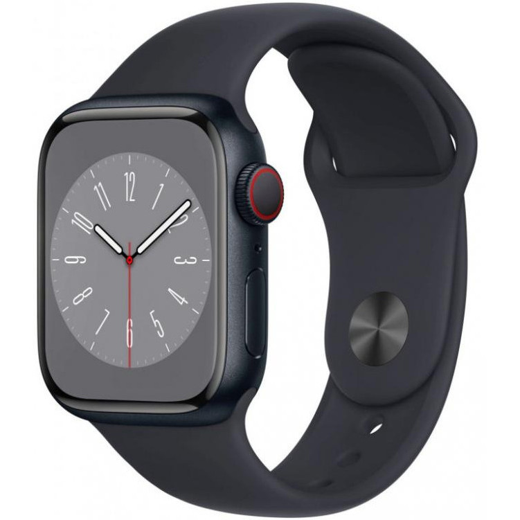 Смарт-годинник Apple Watch Series 8 GPS 45mm  Midnight Aluminum Case w. Midnight Sport Band - M/L (MNUL3)  Фото №2