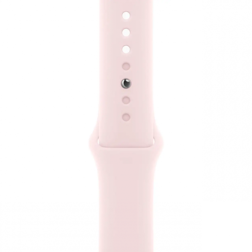 Смарт-годинник Apple Watch Series 9 GPS 41mm Pink Aluminum Case w. Light Pink S. Band - S/M (MR933)  Фото №1