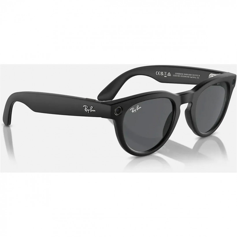 Смарт-очки Ray-Ban Смарт-очки Meta Headliner Matte Black Frame/Charcoal Black Lenses (RW4009 601S87 50-23)  Фото №2