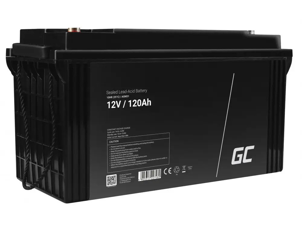 Акумулятор Green Cell AGM31 AGM 12V 120Ah  Фото №0