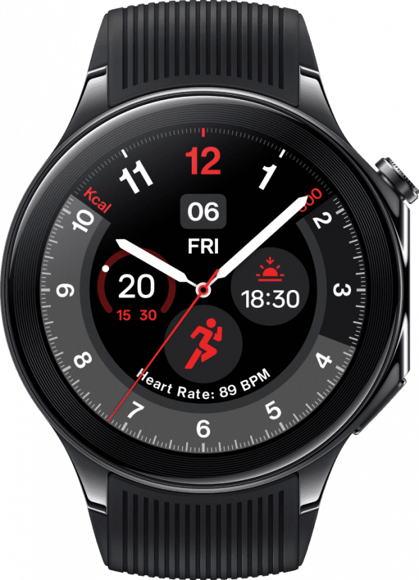 Смарт-годинник OnePlus Watch 2 Black Steel  Фото №0