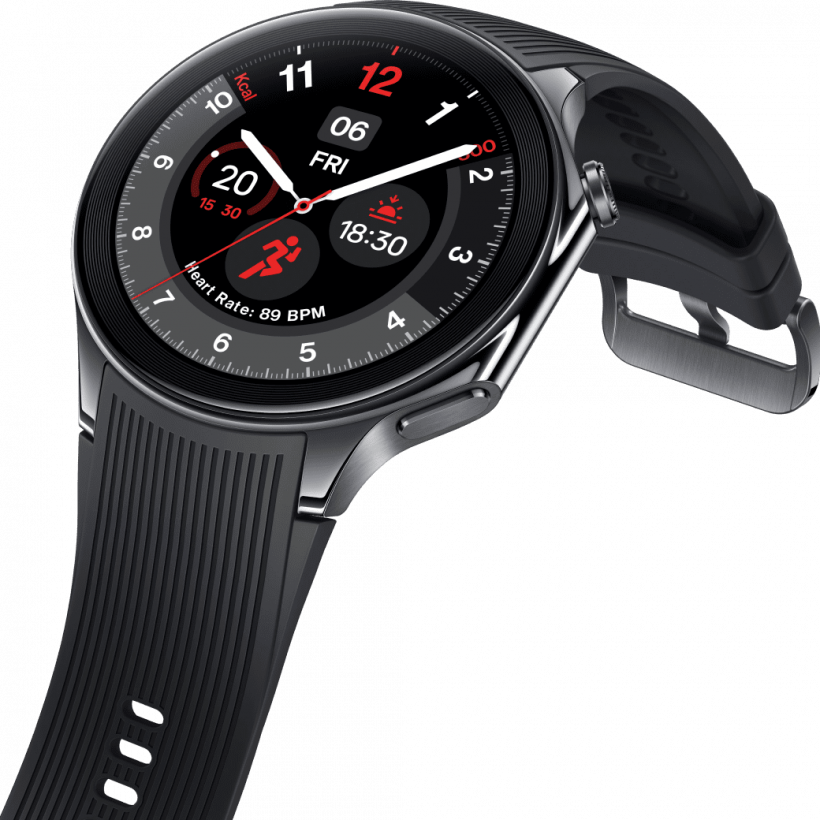 Смарт-годинник OnePlus Watch 2 Black Steel  Фото №2