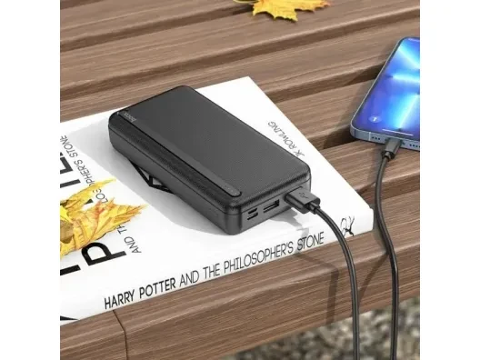 Зовнішній акумулятор (павербанк) Hoco J91A 20000mAh 10W Black  Фото №3