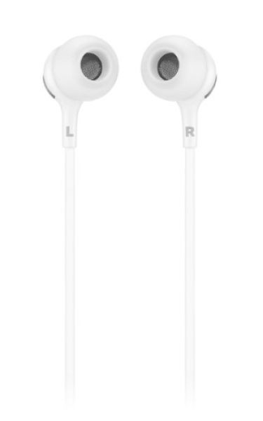 Наушники с микрофоном JBL Live 100 White (JBLLIVE100WHT)  Фото №1