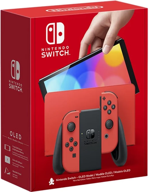 Портативна ігрова приставка Nintendo Switch OLED Model Mario Red Edition (045496453633)  Фото №7