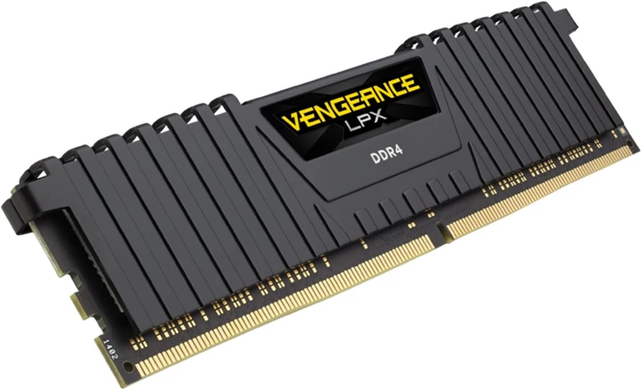 Память для настольных компьютеров Corsair 16 GB (2x8GB) Black DDR4 3600 MHz Vengeance LPX (CMK16GX4M2D3600C18)  Фото №1