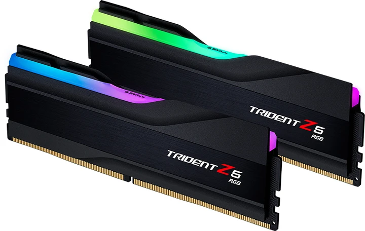 Пам&#039;ять для настільних комп&#039;ютерів G.Skill 32 GB (2x16GB) DDR5 6400 MHz Trident Z5 RGB Black (F5-6400J3239G16GX2-TZ5RK)  Фото №1