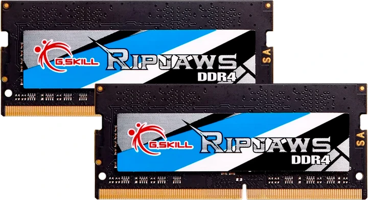 Пам&#039;ять для ноутбуків G.Skill 64 GB (2x32GB) SO-DIMM DDR4 3200 MHz Ripjaws (F4-3200C22D-64GRS)  Фото №0