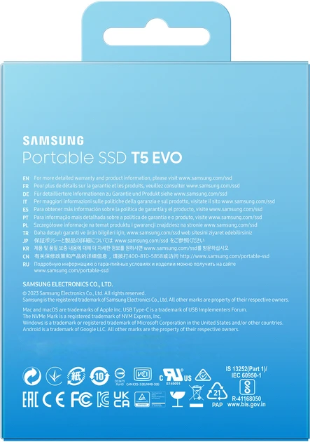 SSD накопитель Samsung T5 EVO 2TB (MU-PH2T0S)  Фото №9