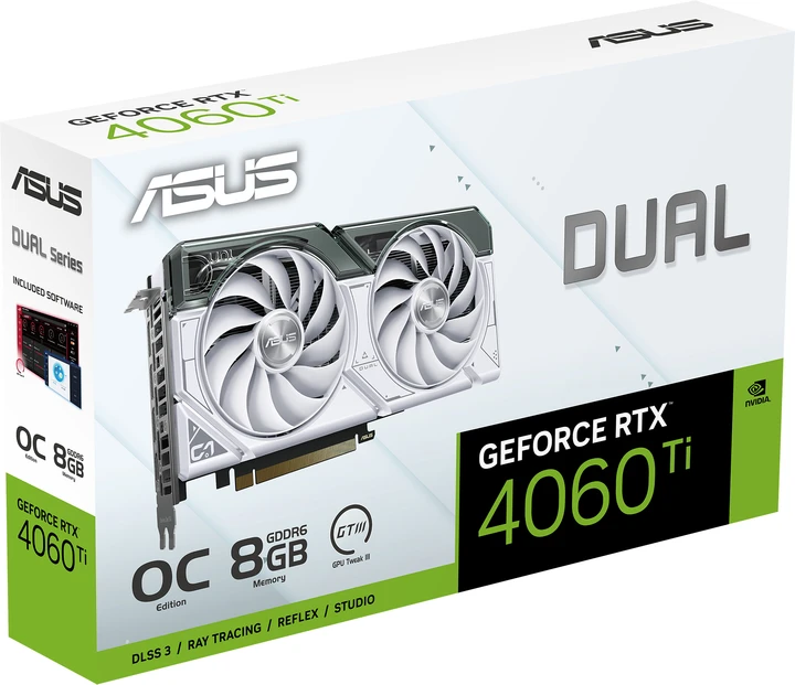 Відеокарта Asus DUAL-RTX4060ti-O8G-WHITE  Фото №11