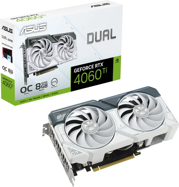 Відеокарта Asus DUAL-RTX4060ti-O8G-WHITE  Фото №12