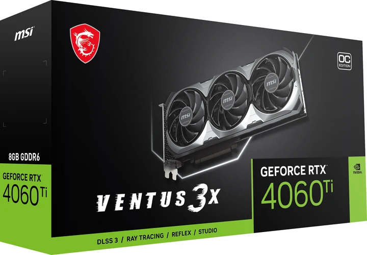 Видеокарта MSI GeForce RTX 4060 Ti VENTUS 3X 8G OC  Фото №7