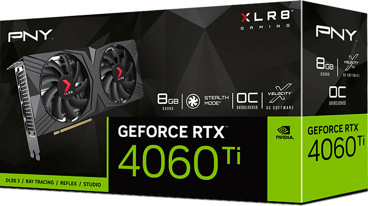 Відеокарта PNY GeForce RTX 4060 Ti 8GB VERTO (VCG4060T8DFXPB1-O)  Фото №2