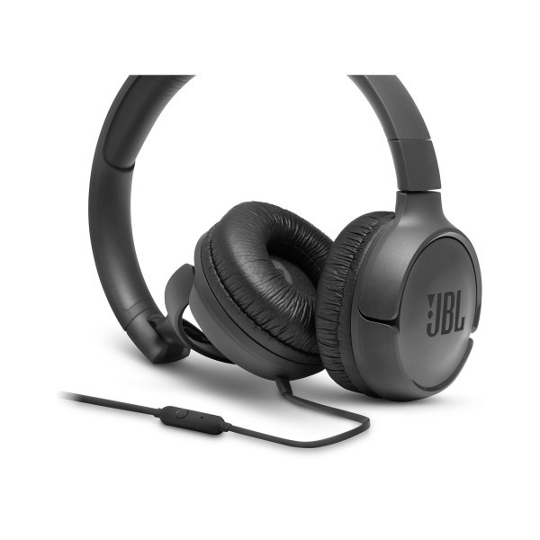 Навушники з мікрофоном JBL Tune 500 Black (JBLT500BLK)  Фото №4