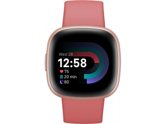 Смарт-годинник Fitbit Versa 4 Pink Sand/Copper Rose (FB523RGRW)  Фото №0