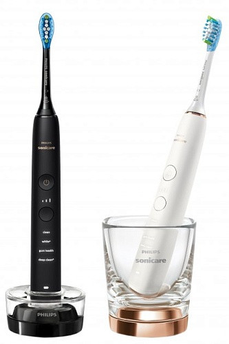 Електрична зубна щітка Philips Sonicare DiamondClean 9000 White &amp; Black (HX9914/57)  Фото №0