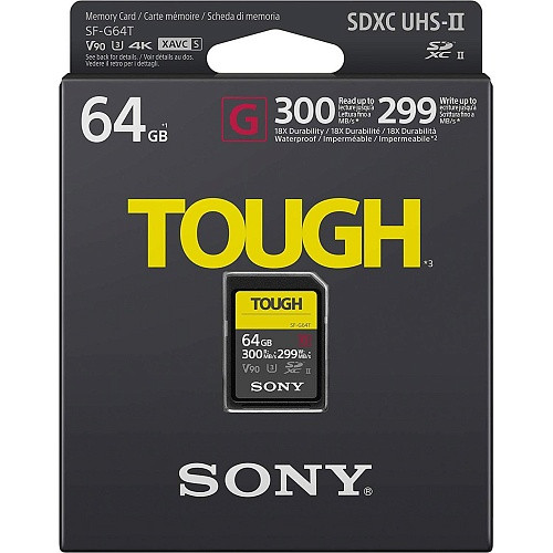 Карта памяти Sony 64 GB SDXC UHS-II U3 ??V90 TOUGH SF64TG  Фото №1