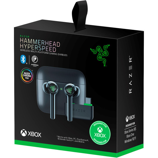 Наушники TWS Razer Hammerhead Pro HyperSpeed ??Black (RZ12-04590100-R3G1)  Фото №5