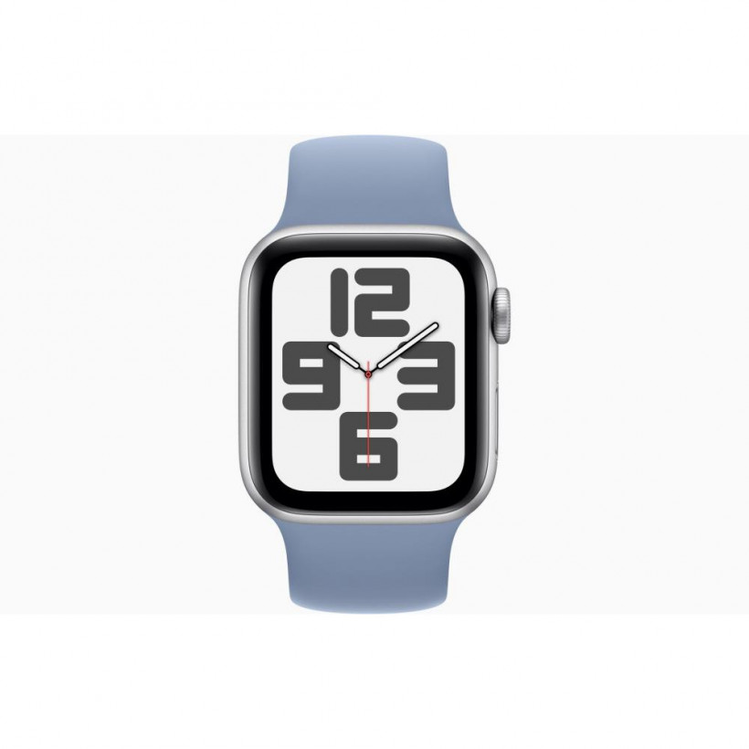 Смарт-годинник Apple Watch SE 2 GPS 40mm Silver Alu. Case w. Winter Blue Solo Loop - Size 9 (MRTT3+MTAU3)  Фото №0