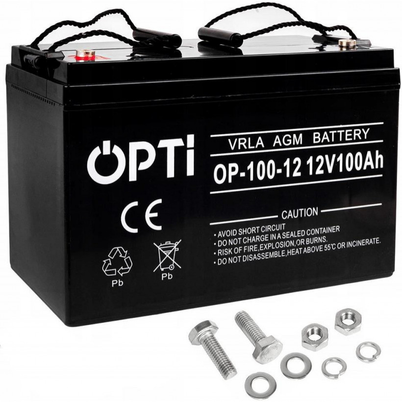 Аккумулятор для ИБП Volt Polska OPTI AGM 12V 100Ah (6AKUV100AG)