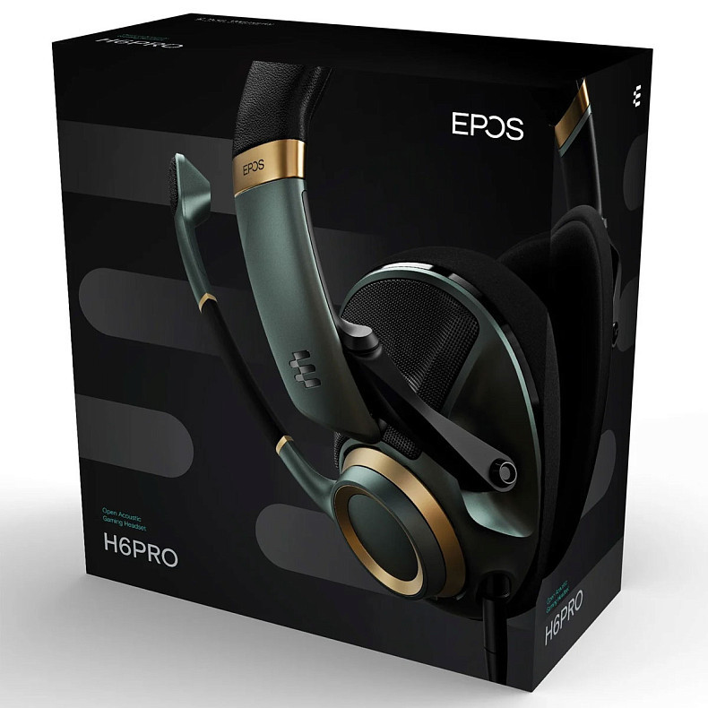 Навушники з мікрофоном Sennheiser EPOS H6PRO Open Racing Green (1000970)  Фото №4