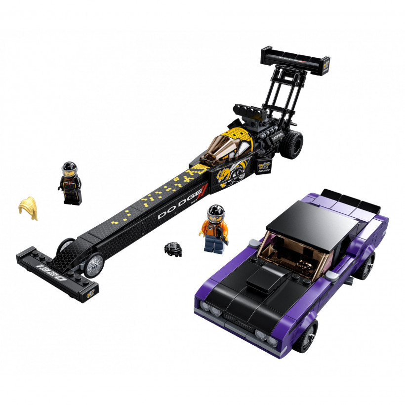 Блоковый конструктор LEGO Speed ??Champions Mopar Dodge/SRT Top Fuel Dragster и 1970 Dodge Challenger (76904)  Фото №2