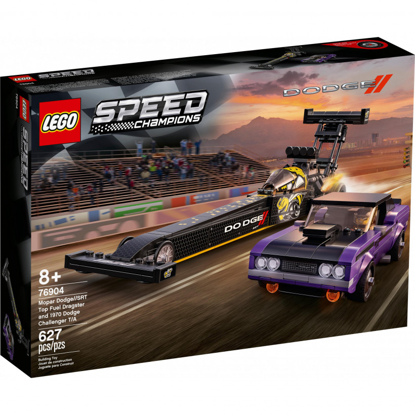 Блоковый конструктор LEGO Speed ??Champions Mopar Dodge/SRT Top Fuel Dragster и 1970 Dodge Challenger (76904)  Фото №3