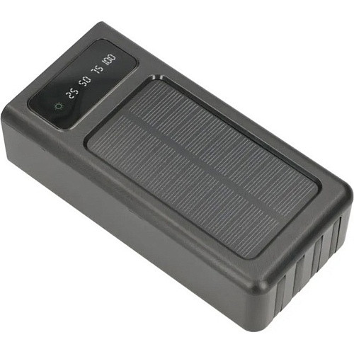 Внешний аккумулятор (повербанк) Extralink EPB-093 30000mAh Preto Solar USB-C Black  Фото №5