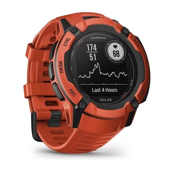 Смарт-часы Garmin Instinct 2X Solar Flame Red (010-02805-11/01)  Фото №1