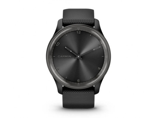 Смарт-часы Garmin Vivomove Trend Slate S. Steel Bezel with Black Case and S. Band (010-02665-00)  Фото №0