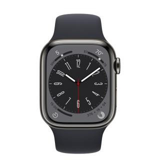 Смарт-годинник Apple Watch Series 8 GPS + Cellular 41mm Graphite S. Steel Case w. Midnight S. Band (MNJJ3/MNVH3)