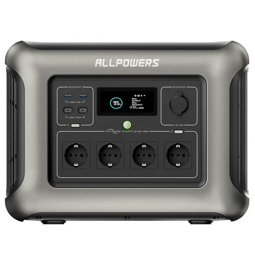 Зарядна станція Allpowers R1500 1152Wh 1800W LiFeP04