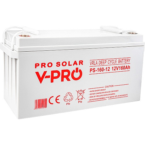 Акумулятор Volt Polska Deep Cycle VPRO Solar 12V 160Ah 6AKXDEEP16  Фото №1