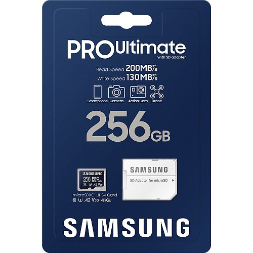 Карта памяти Samsung 256 GB PRO Ultimate microSD card (MB-MY256SA)  Фото №6