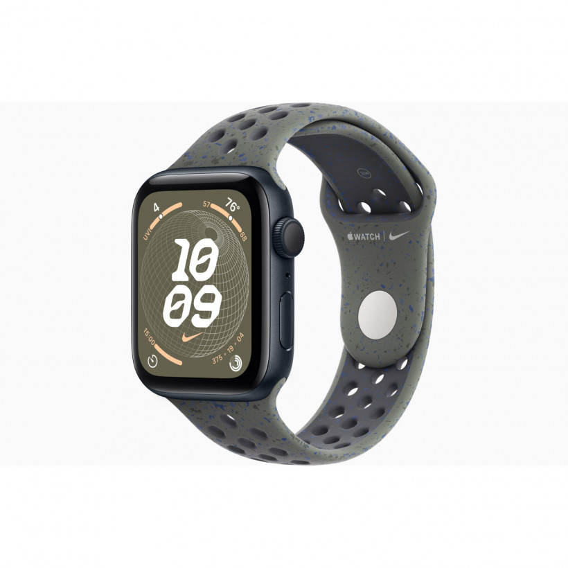 Смарт-часы Apple Watch SE 2 GPS 44mm годинник Apple Watch SE 2 GPS 44mm 44mm Midnight Alu. Case w. Cargo Khaki Nike S. Band - S/M (MRTX3+MUVC3)