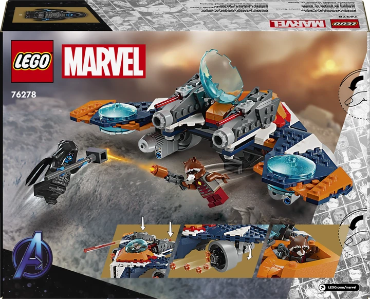 Блоковый конструктор LEGO Marvel &quot;Warbird&quot; Ракеты vs. Ронан (76278)  Фото №8