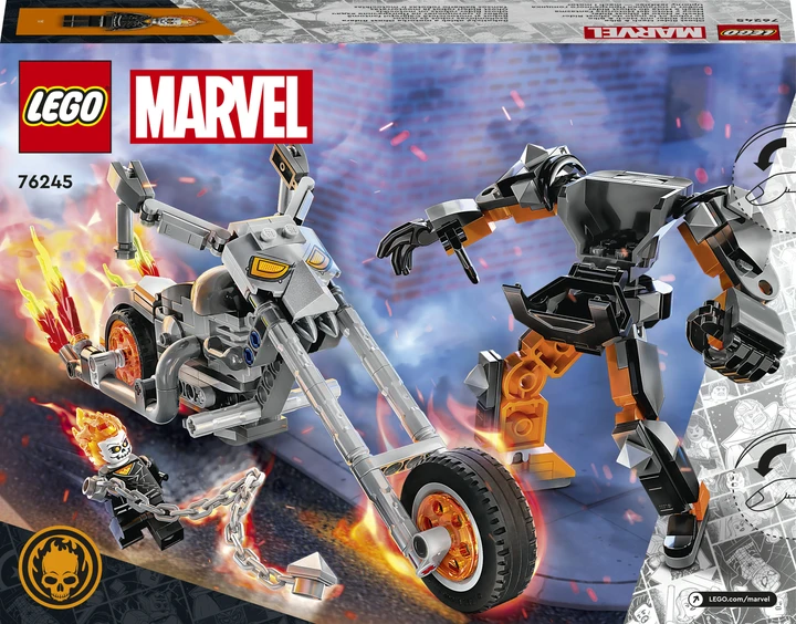 Блоковый конструктор LEGO Super Heroes Призрачный Всадник: робот и мотоцикл (76245)  Фото №8