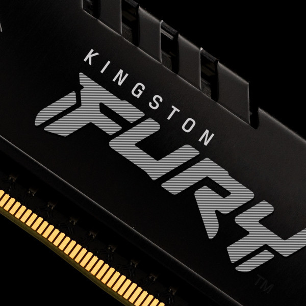 Память для настольных компьютеров Kingston FURY 16 GB (2x8GB) DDR4 3200 MHz Beast Black (KF432C16BBK2/16)  Фото №1