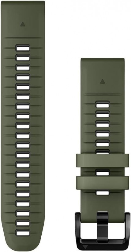 Ремешок Garmin Ремешок QuickFit 22 Watch Bands Silicone - Moss/Graphite (010-13280-07)