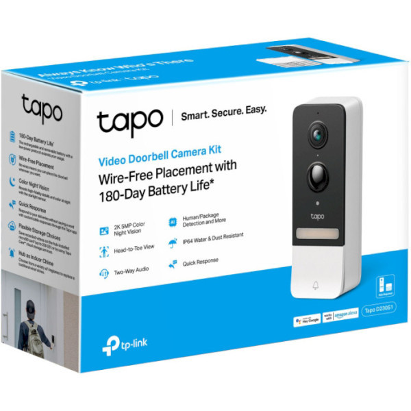 Відеодзвінок дверний TP-Link Tapo D230S1  Фото №1