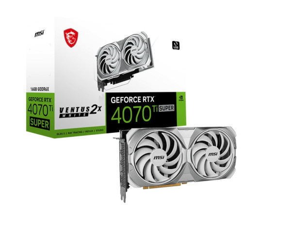 Видеокарта MSI GeForce RTX 4070 Ti SUPER 16G VENTUS 2X WHITE  Фото №4