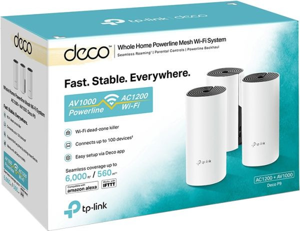 Бездротовий маршрутизатор (роутер) TP-Link Deco P9 3-pack  Фото №0